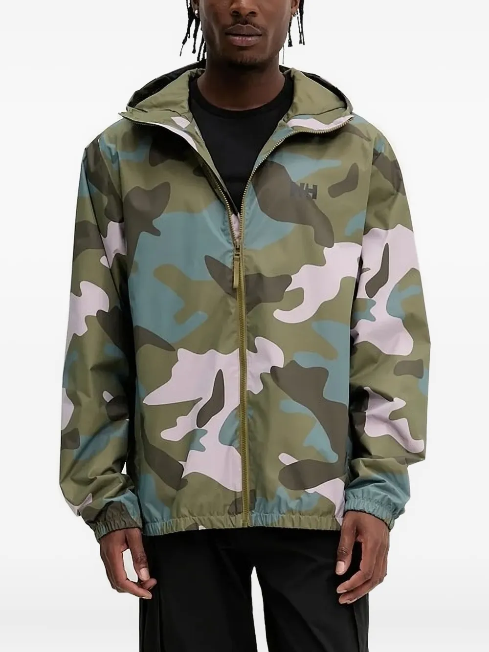 Helly Hansen Jack met camouflageprint Groen
