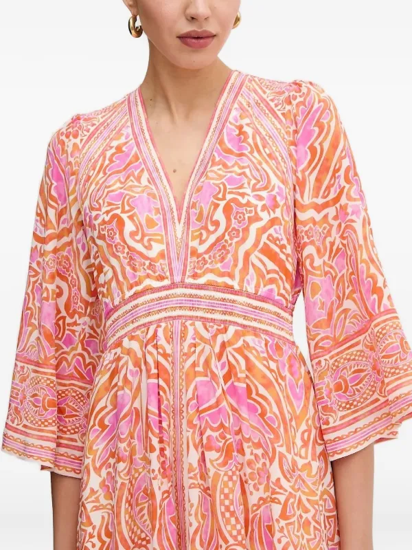 Hale Bob Printed V-neck Maxi Dress | Pink | FARFETCH Hale Bob Printed V-neck Maxi Dress | Pink | FARFETCH