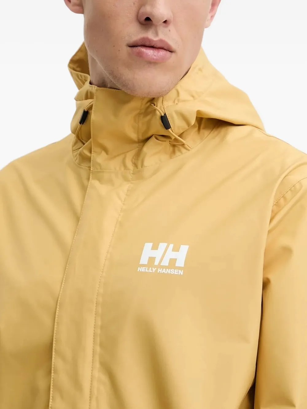 Helly Hansen Seven J hooded jacket Geel