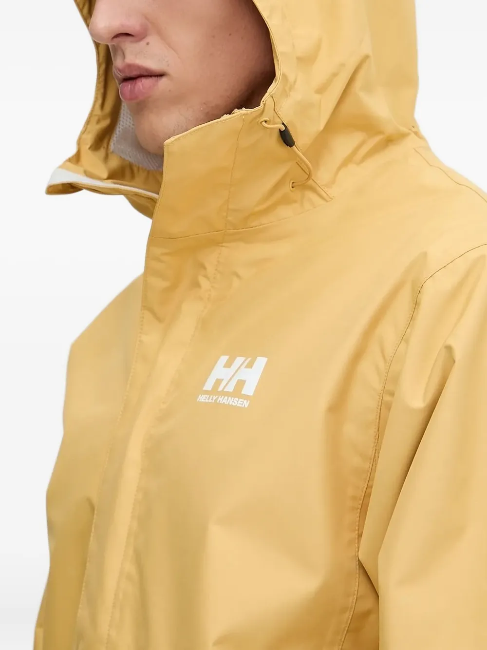 Helly Hansen Seven J hooded jacket Geel