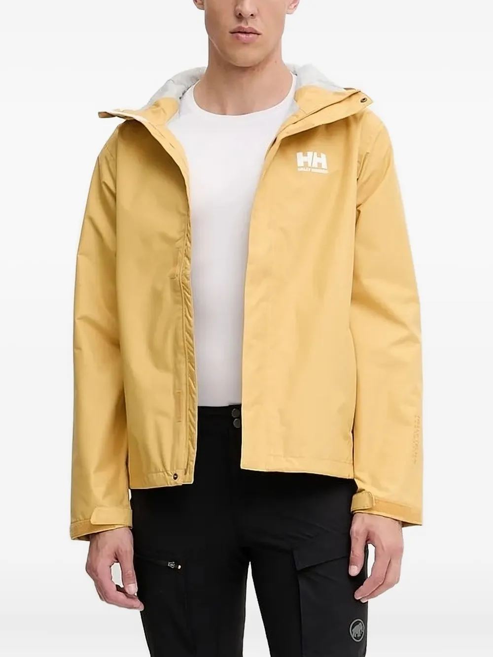 Helly Hansen Seven J hooded jacket Geel