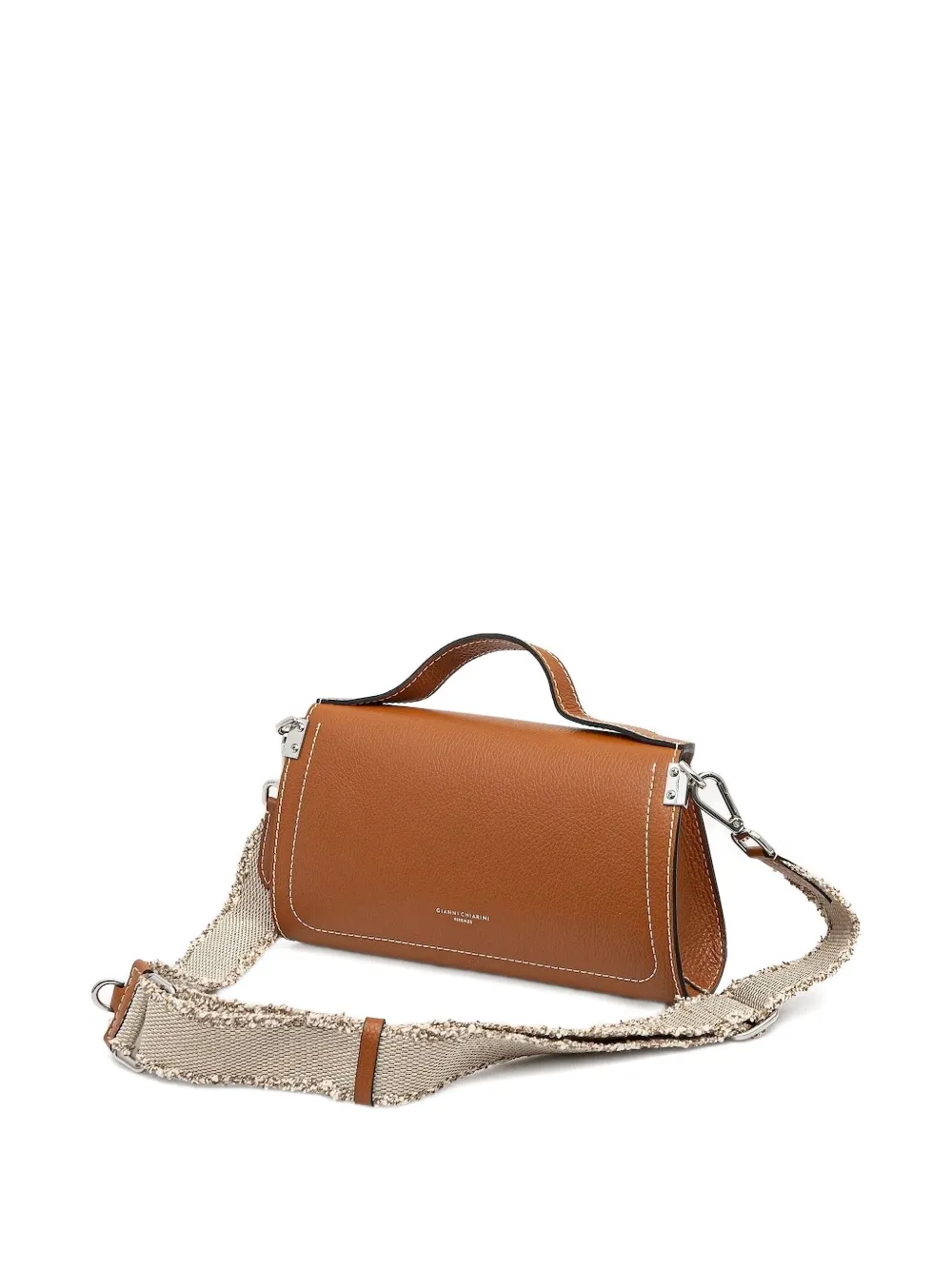 GIANNI CHIARINI Leren crossbodytas met geknoopt detail Bruin