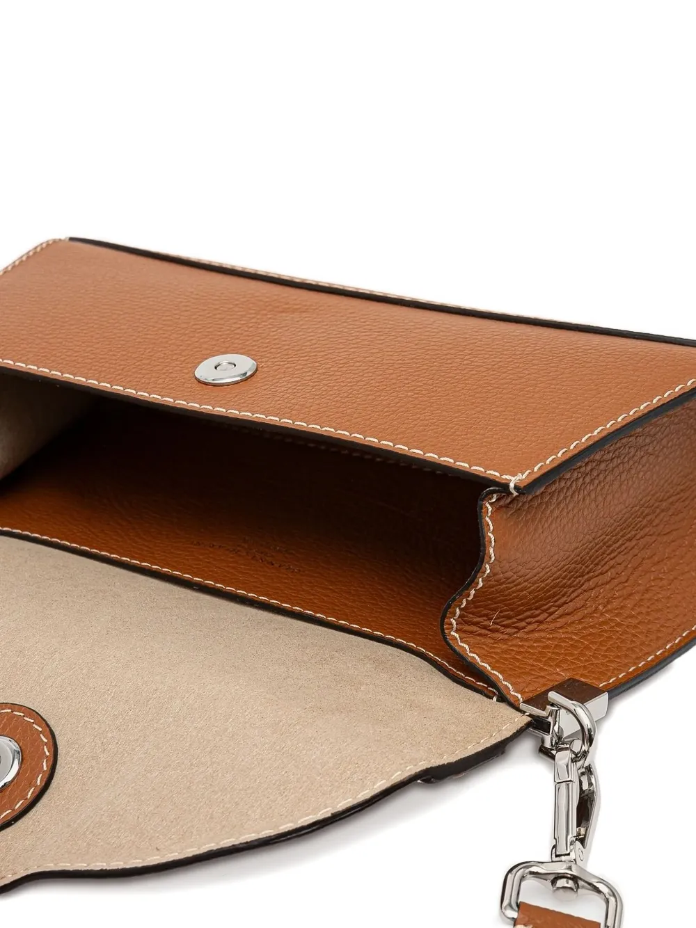 GIANNI CHIARINI Leren crossbodytas met geknoopt detail Bruin