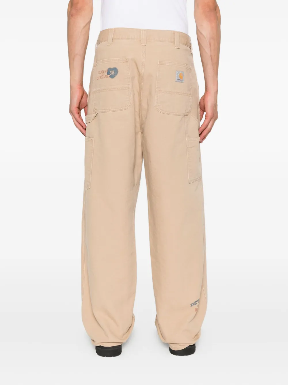 Carhartt WIP OG Single Knee Graphic Pant tool-pocket trousers Beige
