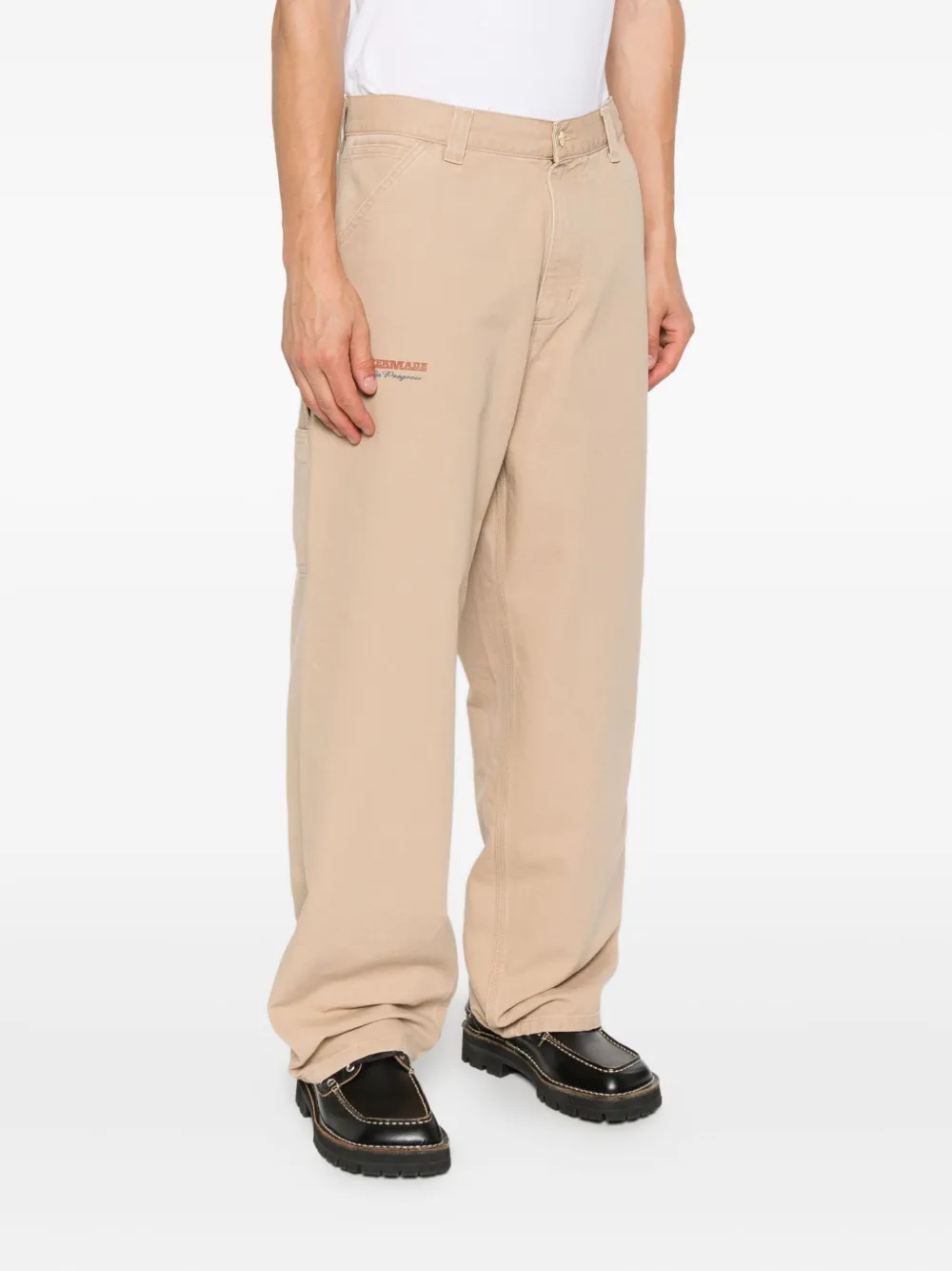 Carhartt WIP OG Single Knee Graphic Pant tool-pocket trousers Beige