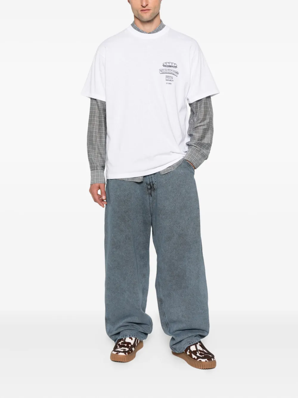 Carhartt WIP OG Single Knee Pant cotton trousers Blauw