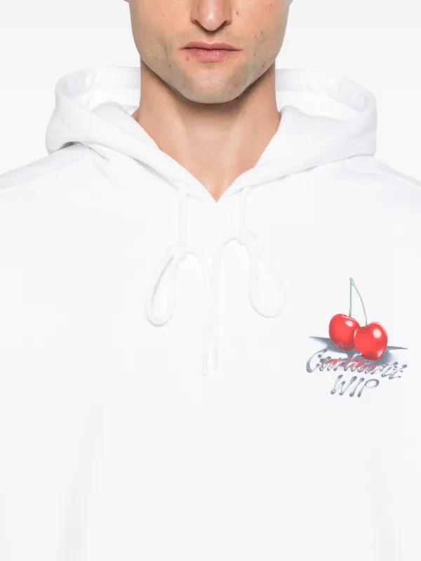 Carhartt WIP cherry-print Hoodie | White | FARFETCH