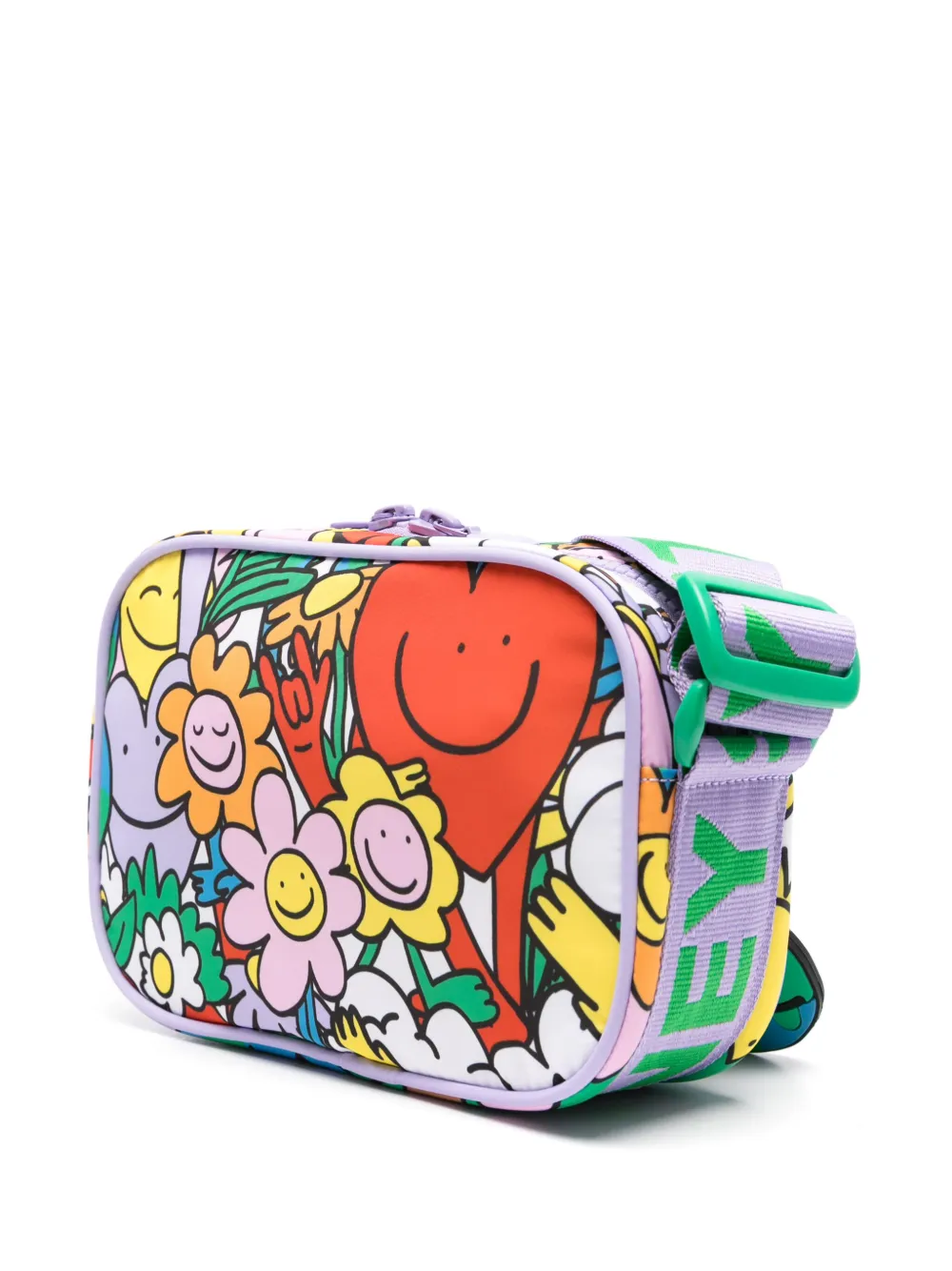 Stella McCartney Kids graphic-print shoulder bag Groen