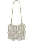 Rabanne 1969 shell-embellished chain mini bag - Neutrals