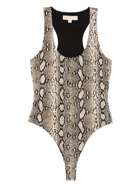 Michael Kors snakeskin racerback bodysuit