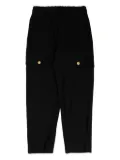 Balmain Kids gold-button cargo trousers - Black