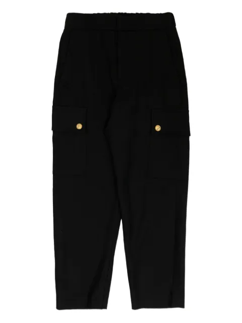 Balmain Kids gold-button cargo trousers