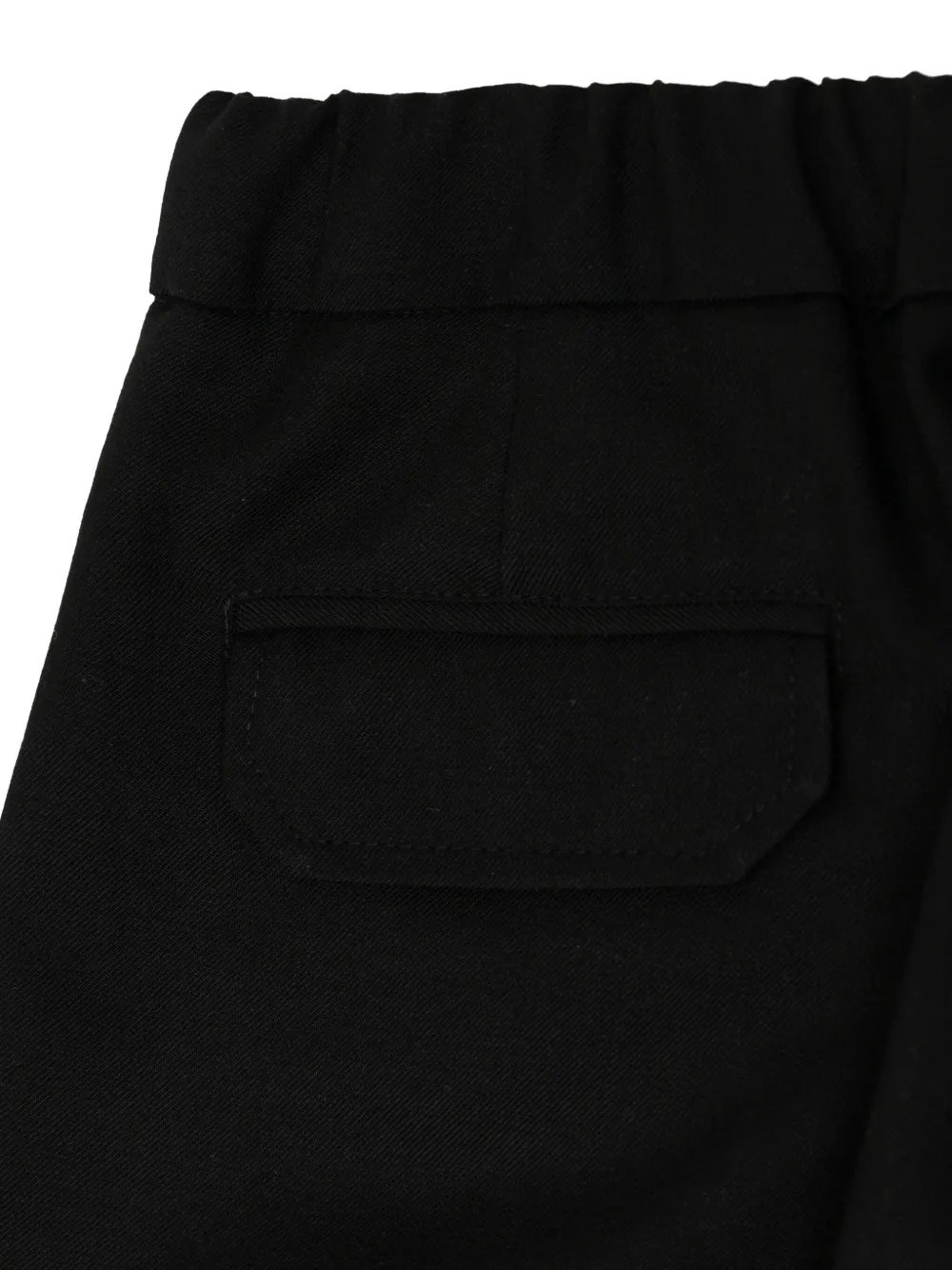 Balmain Kids gold-button cargo trousers Zwart