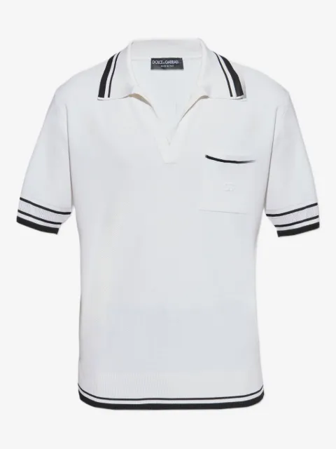 Dolce & Gabbana Poloshirt mit gestreiften Details