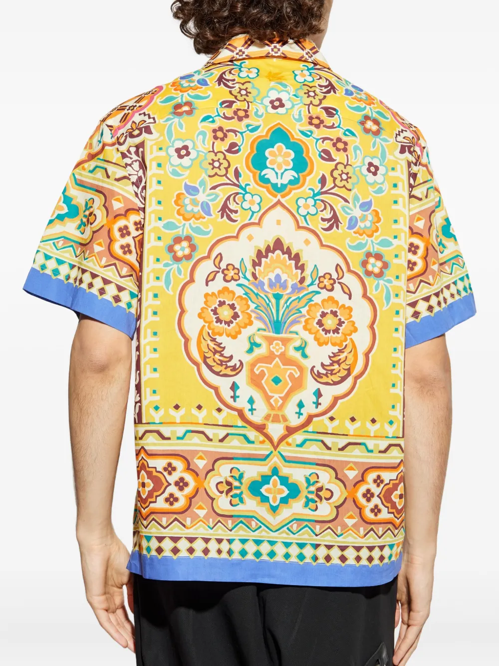 ETRO geometric-patterned short-sleeve shirt Veelkleurig