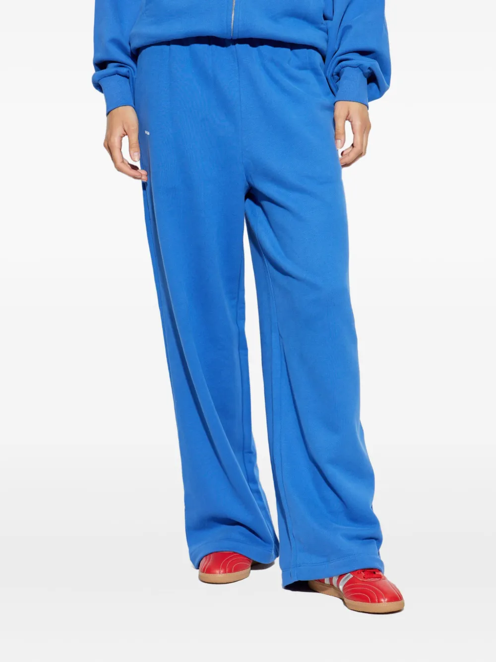 Pangaia elasticated-waist track pants Blauw