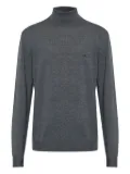 ETRO logo-embroidered turtleneck sweater - Grey