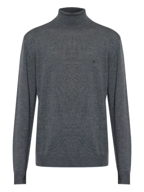 ETRO logo-embroidered turtleneck sweater