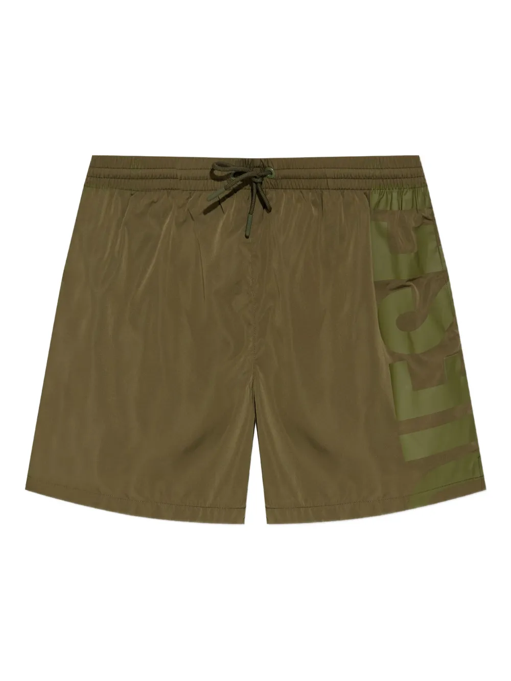 Diesel logo-print swim shorts Groen