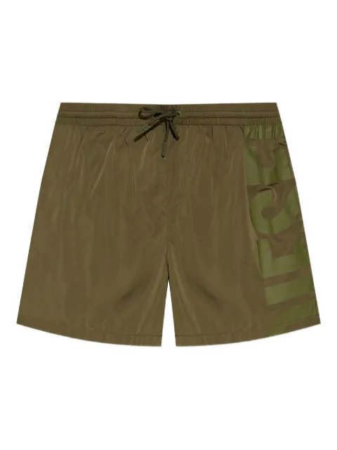 Diesel shorts de playa con logo estampado