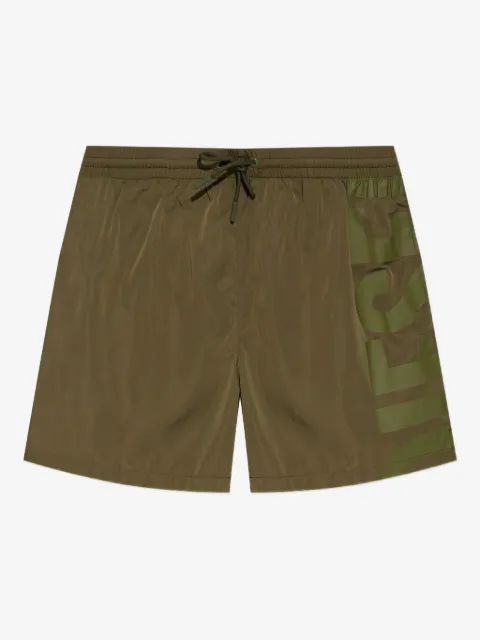 Diesel shorts de playa con logo estampado