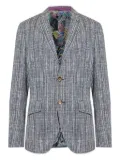 ETRO tweed blazer - Blue