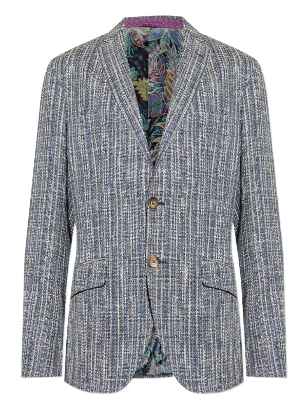 ETRO ツイードジャケット | ブルー | FARFETCH JP