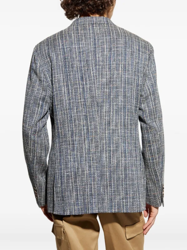 【美品】ETRO ジャケット ツイード ETRO ツイードジャケット | ブルー | FARFETCH JP