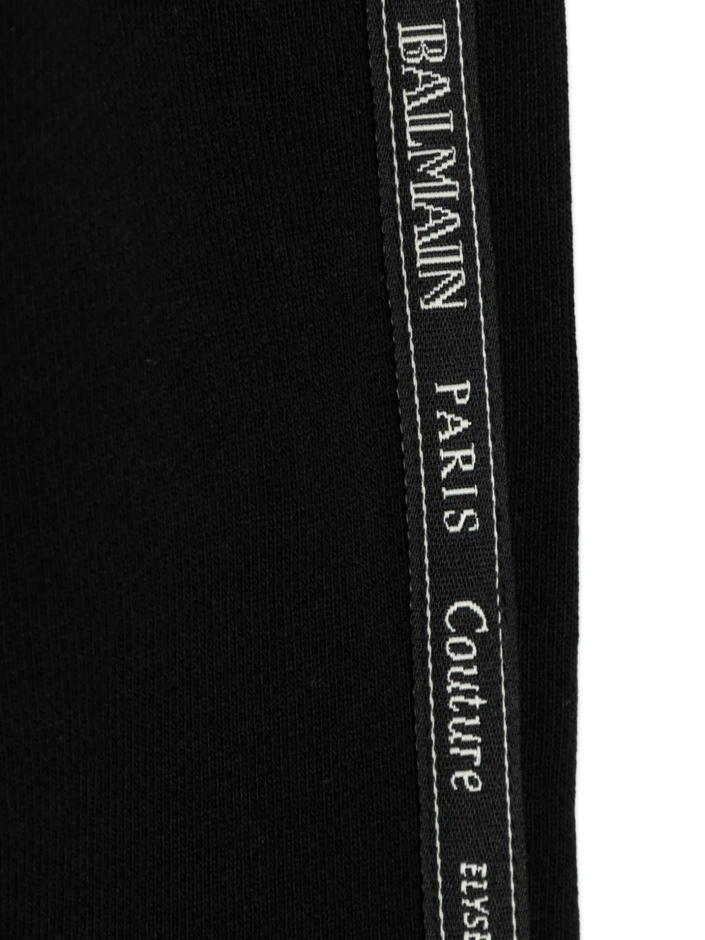 Balmain Side-stripe Track Pants In Black