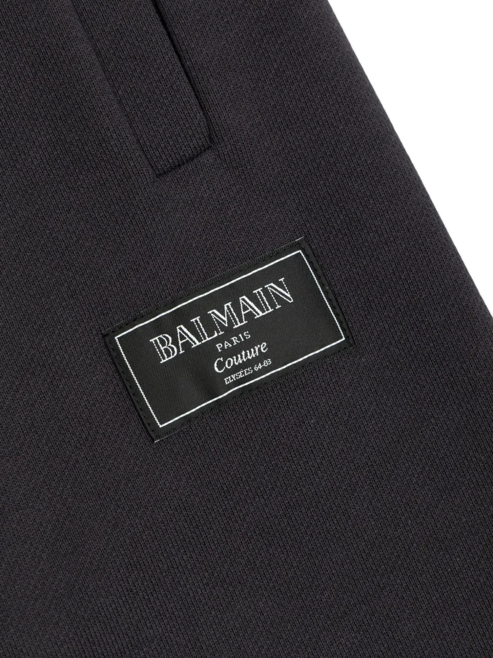 Balmain Kids logo-patch track pants Zwart