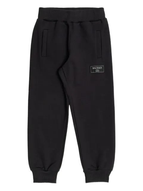 Balmain Kids بنطال رياضي بشارة شعار الماركة