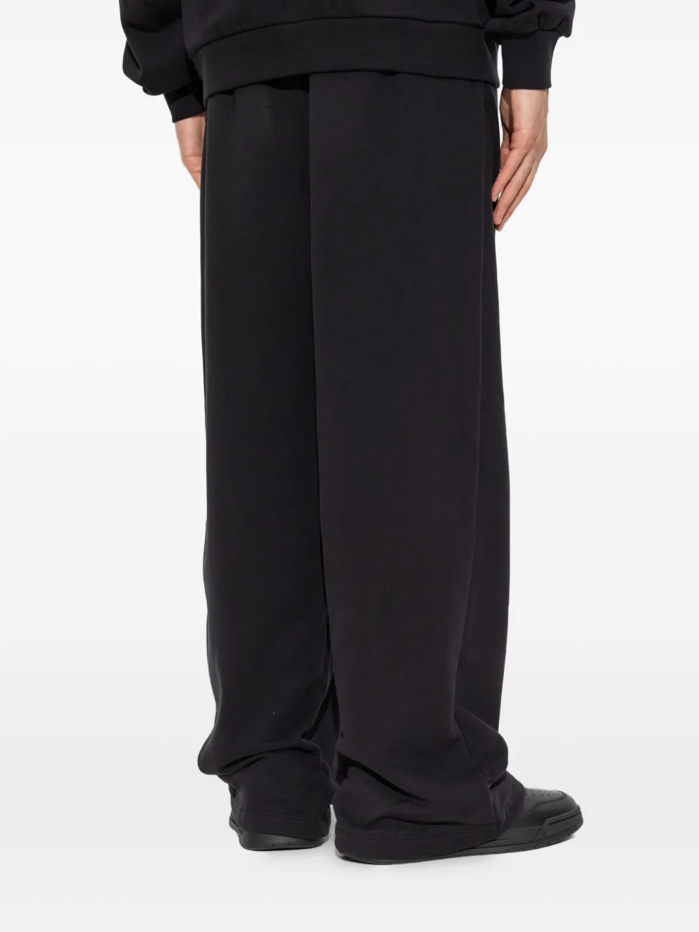 Pangaia elasticated-waistband track pants Zwart
