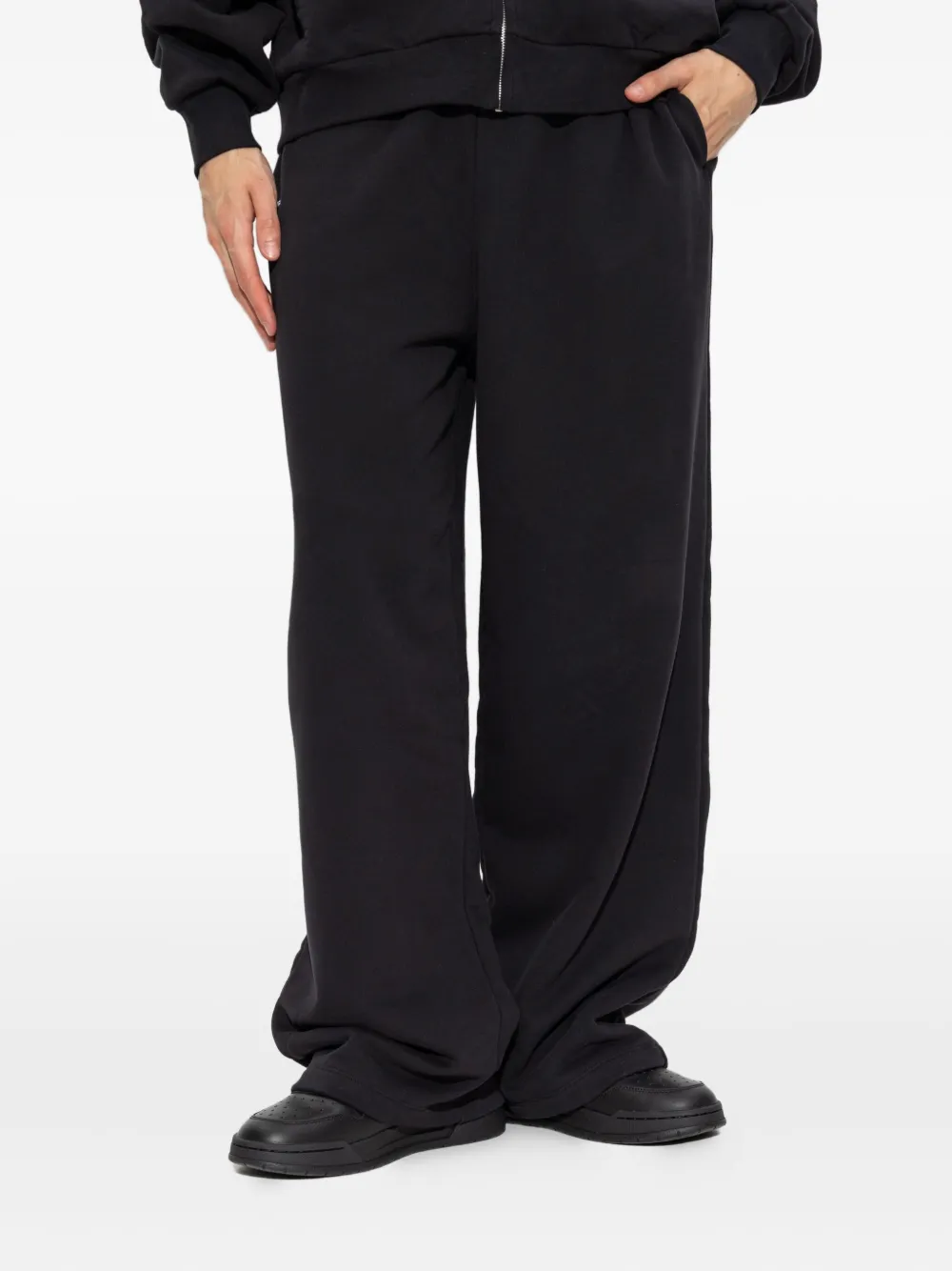 Pangaia elasticated-waistband track pants Zwart
