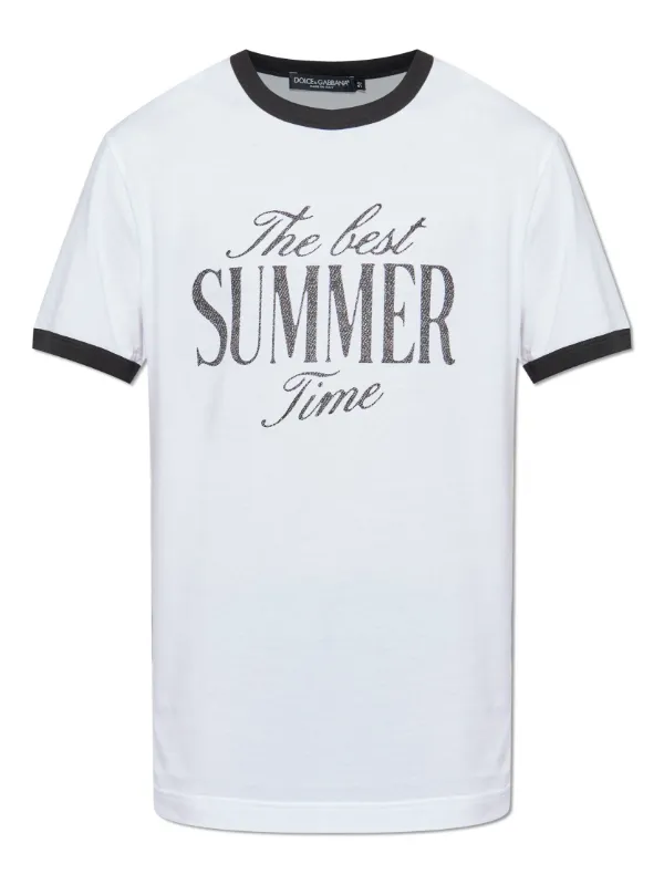 Dolce & Gabbana プリント Tシャツ ホワイト Dolce & Gabbana プリント Tシャツ | ホワイト | FARFETCH JP