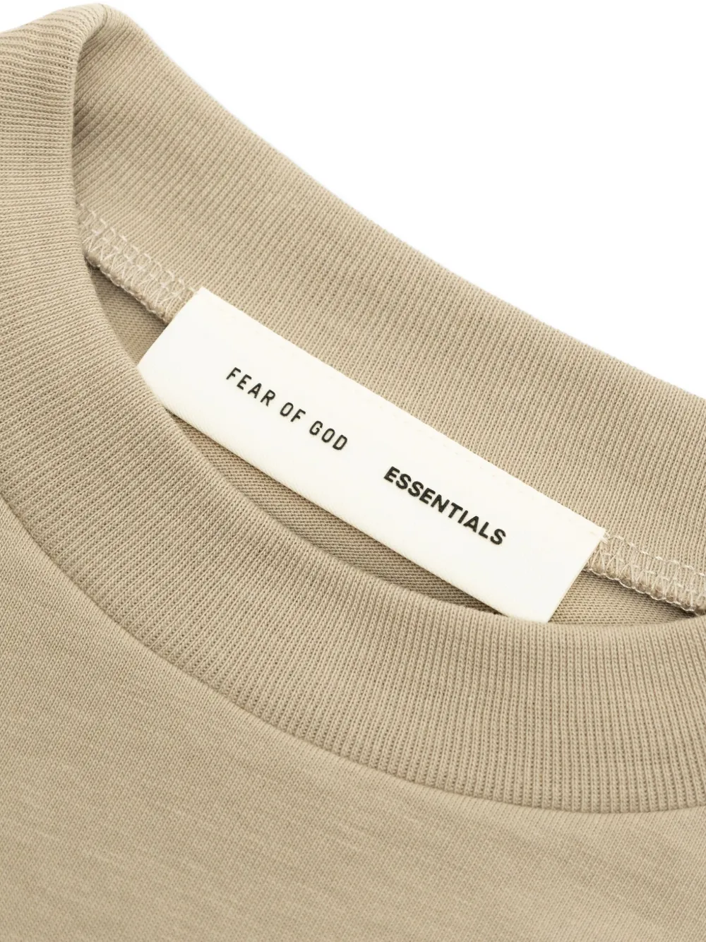 FEAR OF GOD ESSENTIALS KIDS Top met logopatch Beige
