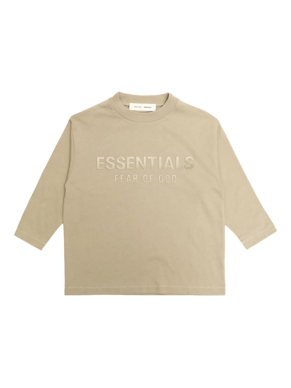 FEAR OF GOD ESSENTIALS KIDS logo-appliqué long-sleeve top | Neutrals | Image 1