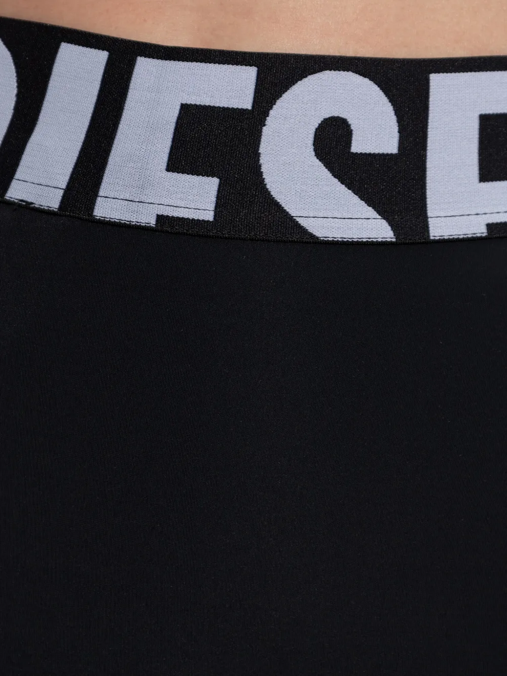 Diesel Adeline legging met logoband Zwart