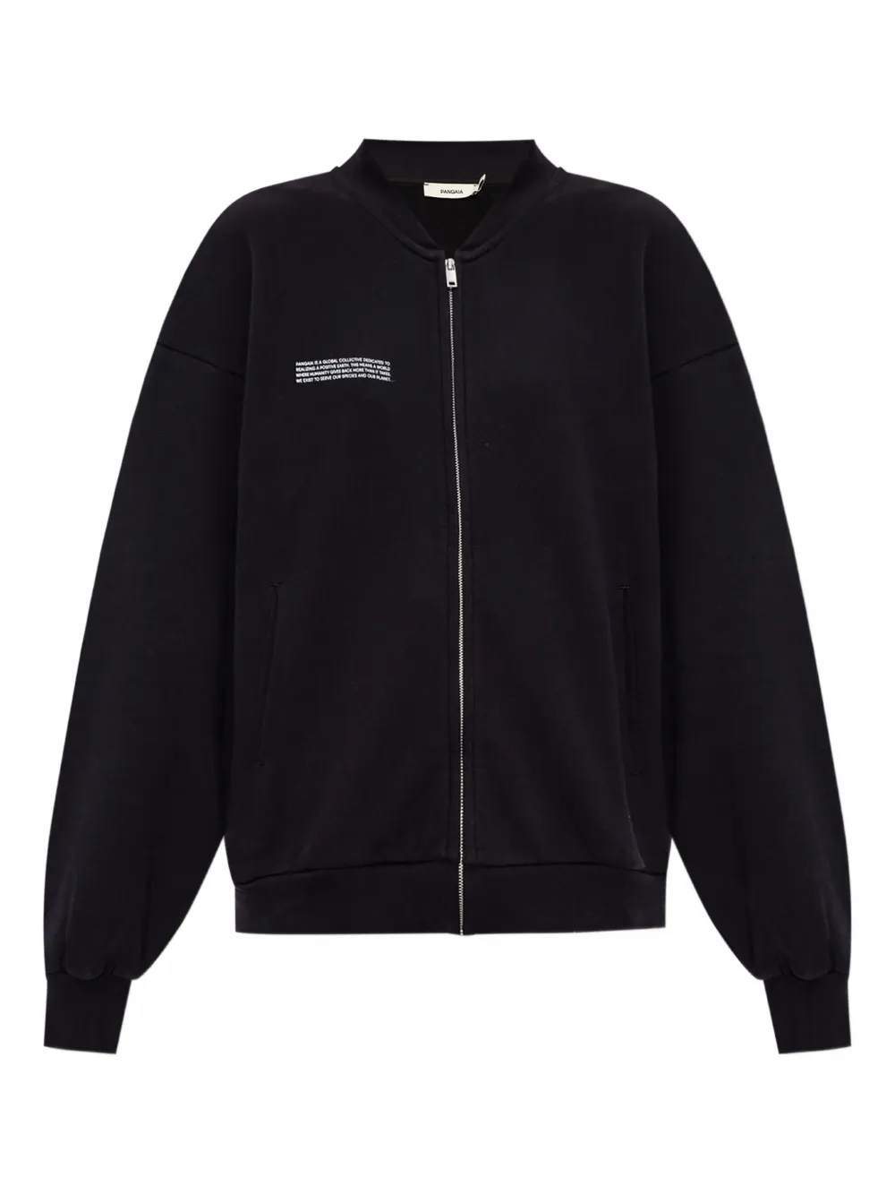 Pangaia zip-up jacket | Black | Image 1