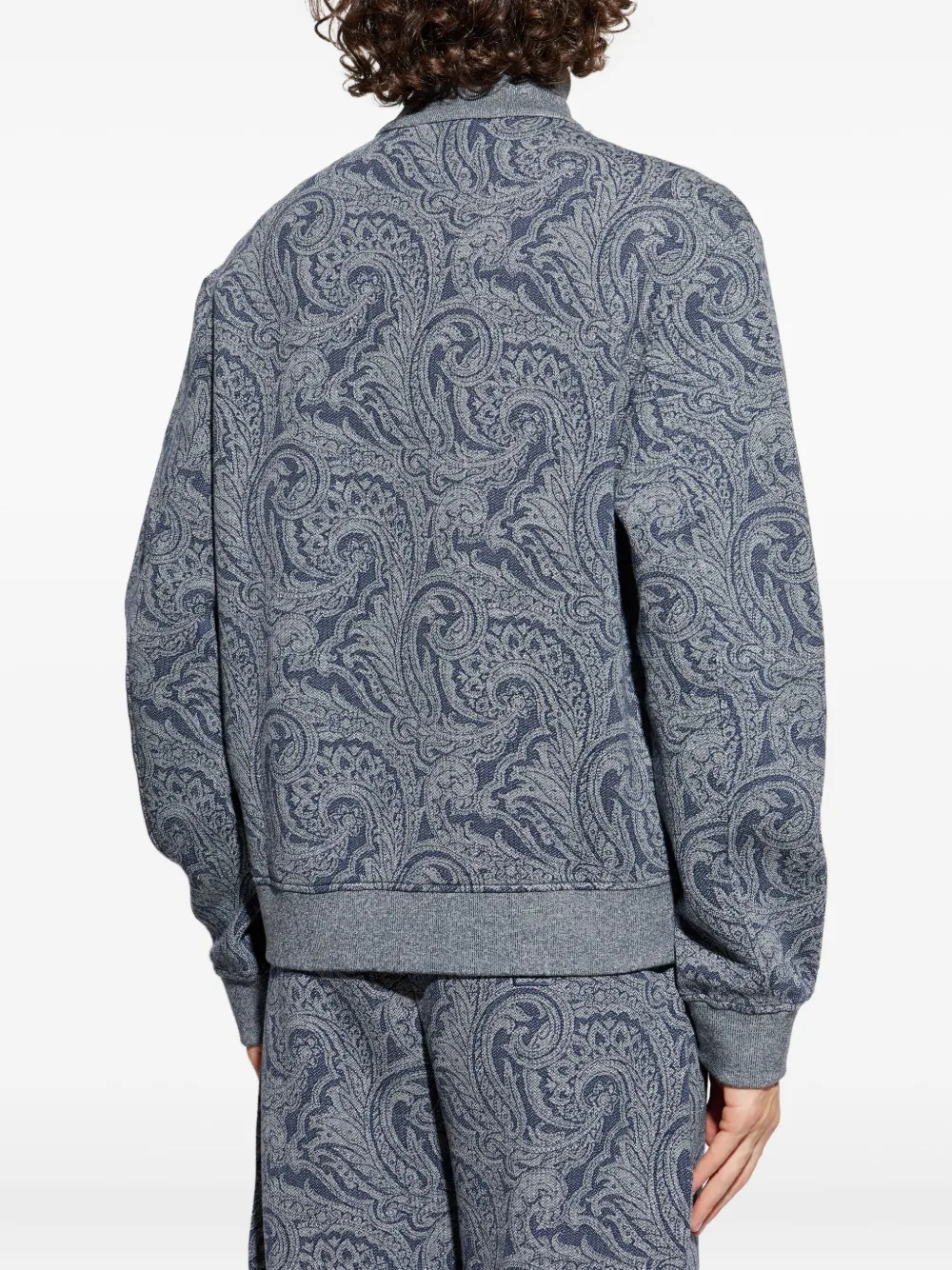 ETRO paisley-print bomber jacket Blauw