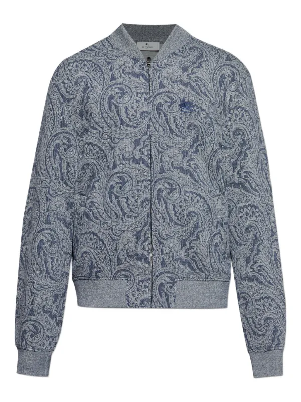 ETRO ボンバージャケット　ペイズリー柄　S 三越伊勢丹 | ETRO/エトロ_Men通販 | ロゴ付き ペイズリー