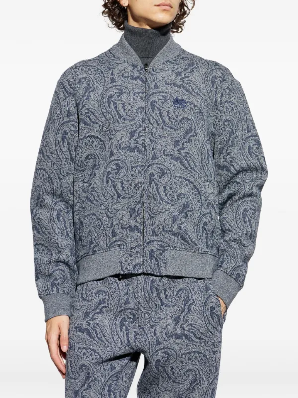 ETRO ペイズリー ボンバージャケット | ブルー | FARFETCH JP