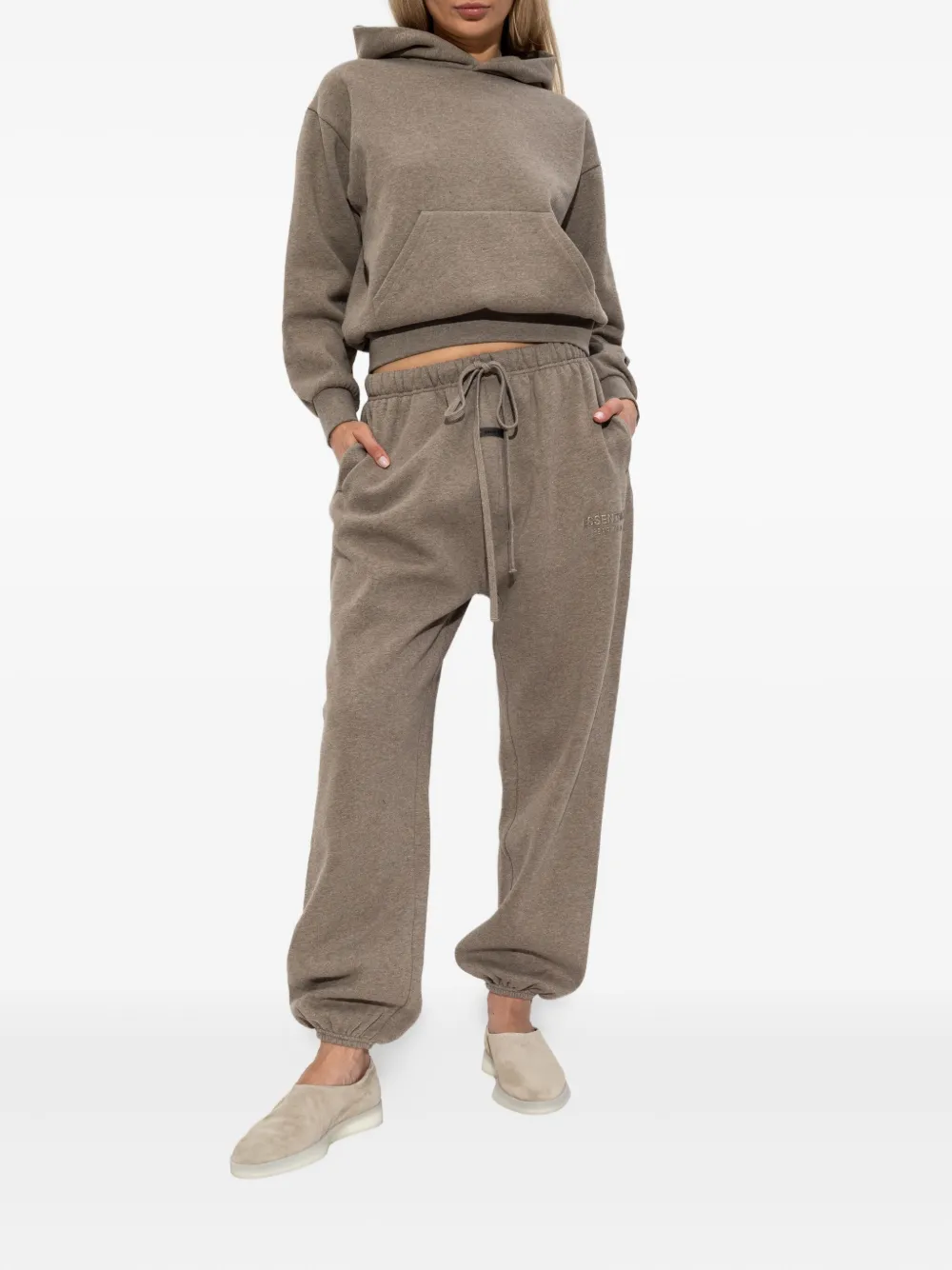 FEAR OF GOD ESSENTIALS Hoodie met capuchon Bruin