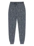 ETRO paisley-print drawstring track pants - Blue