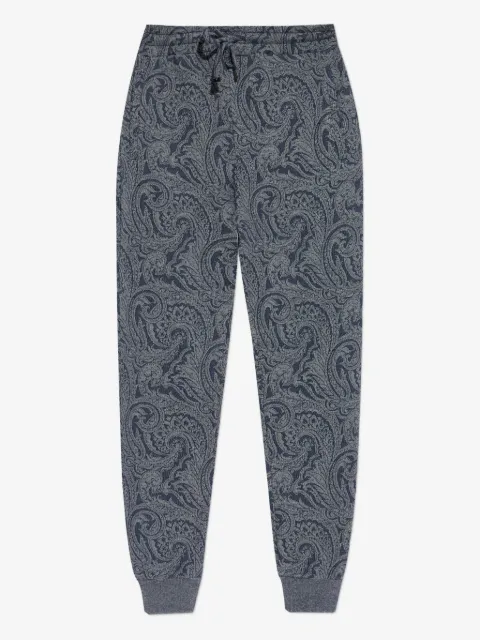 ETRO بنطال رياضي برباط وطبعة بيزلي
