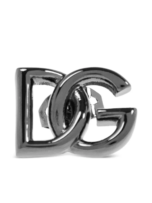 Dolce & Gabbana DGロゴ ピアス | シルバートーン | FARFETCH JP