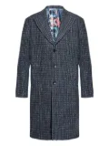 ETRO textured wool coat - Blue