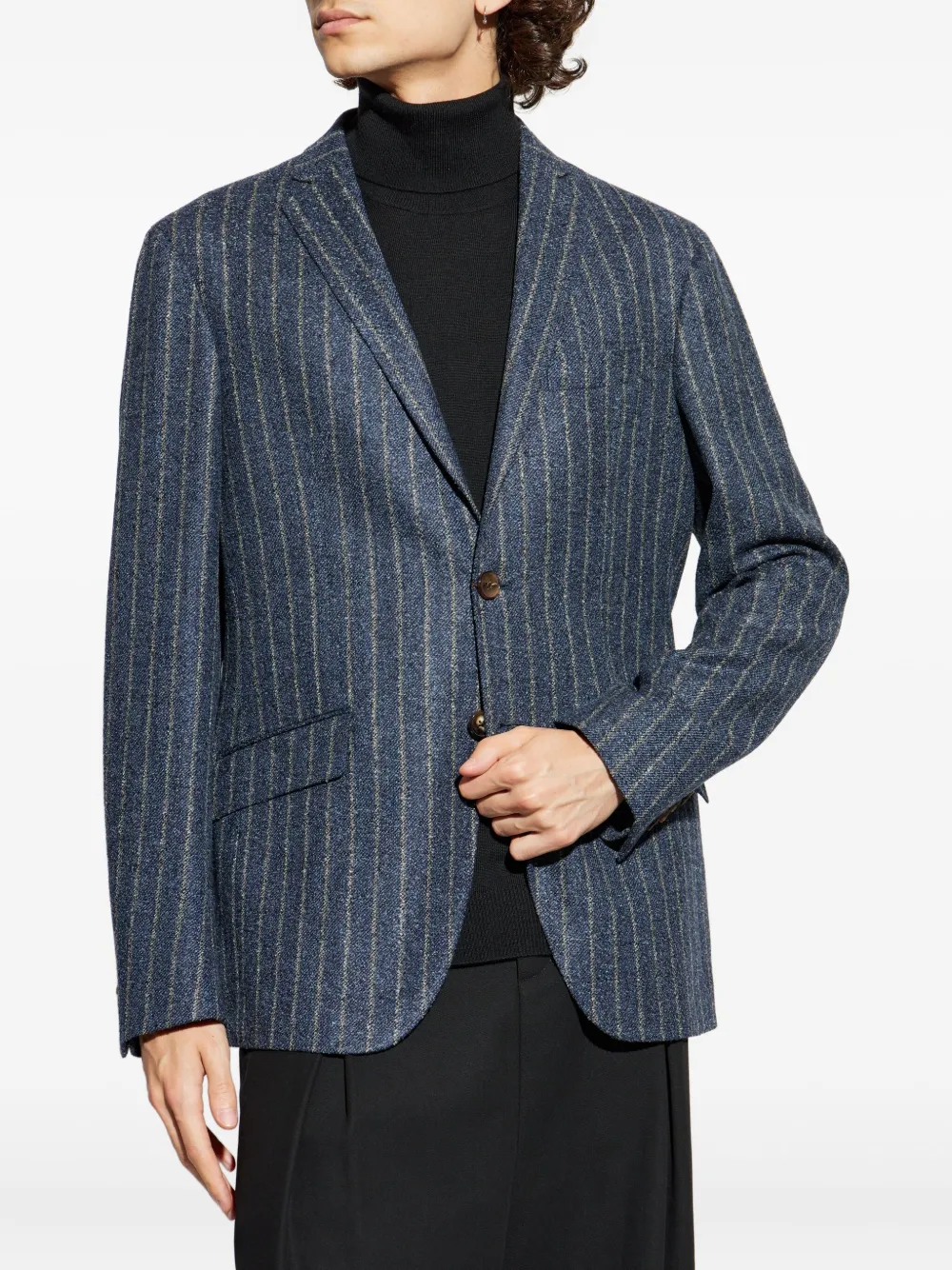 ETRO pinstripe blazer Blauw