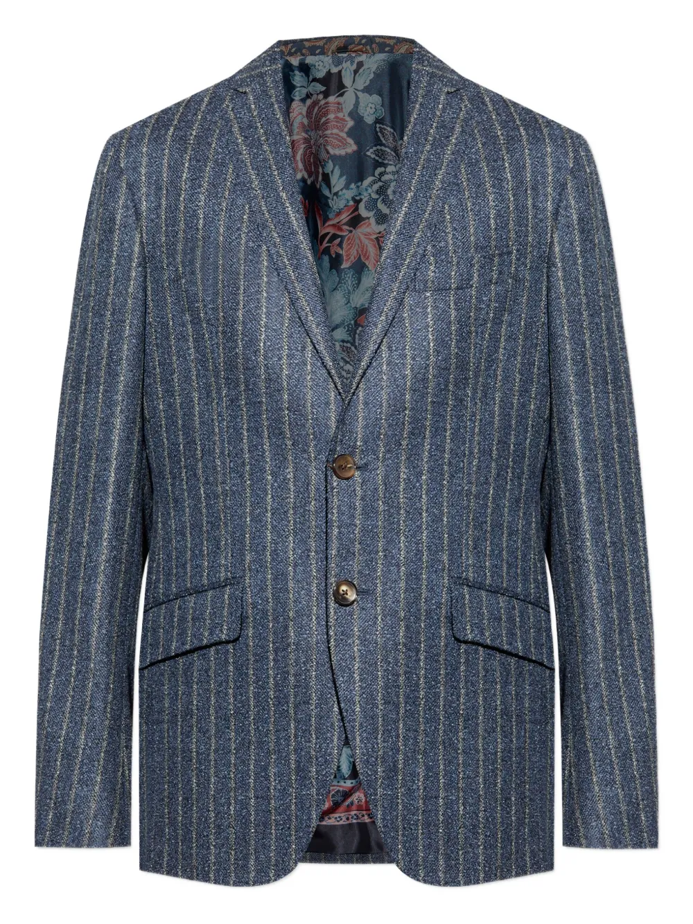 ETRO pinstripe blazer Blauw
