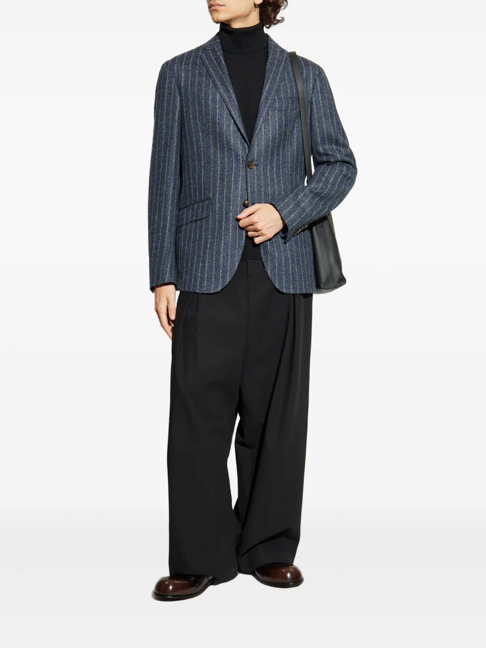 ETRO pinstripe blazer Blauw