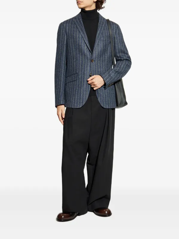 ETRO ストライプ ジャケット | ブルー | FARFETCH JP